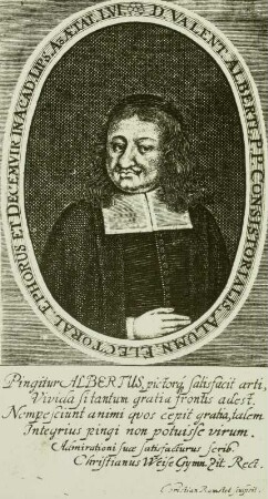 Bildnis des Leipziger Theologen Valentin Alberti