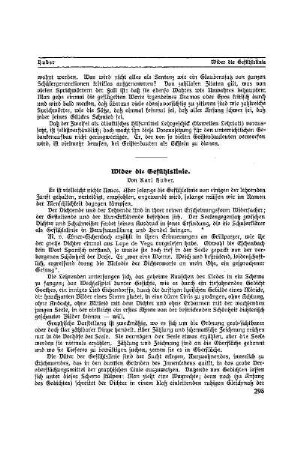 Wider die Gefühlslinie