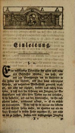 Litteratur der alten und neuern Geschichte