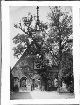 Bad Herrenalb Klosterkirche - Ruine Paradies Innenbereich - Westgiebel Ansicht nach Westen