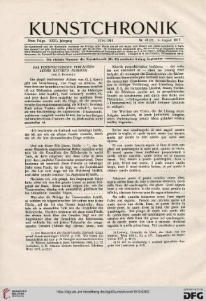 Das perspektivische Verfahren Leone Battista Albertis