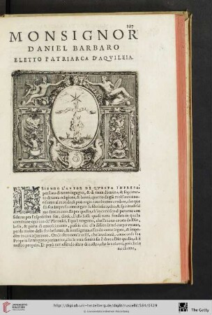 Monsignor Daniel Barbaro Eletto Patriarca d'Aquileia