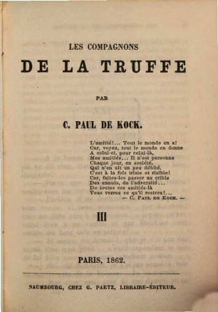 Les compagnons de la truffe, 3