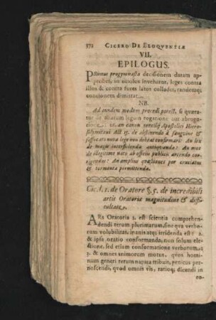 Cic. I. de Oratore § 5. de incredibili artis Oratoriae magnitudine & difficultate.