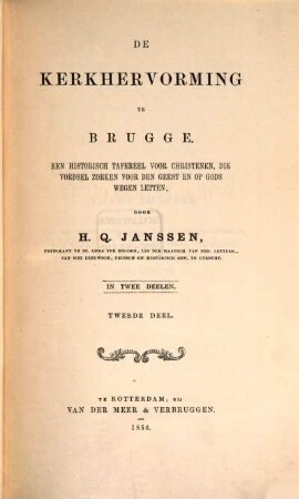 De Kerkhervorming te Brugge : In 2 Deelen, II