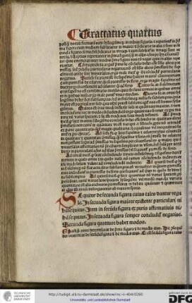 Sequitur de secunda figura cuius tales dantur regule...