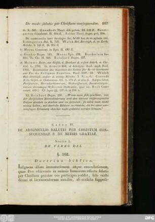 Sectio 1. De Verbo Dei.