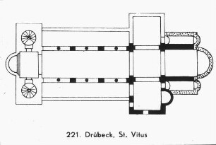 Drübeck, ehem. Benediktinerinnen-Klosterkirche, heute St. Vitus, Grundriss