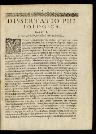 Dissertatio Philologica.