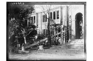 Königliche Villa : Phetchaburi. Bau der königlichen Villa, Rohbau, 1910