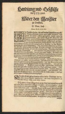 Handlung und Geschicht des 1531 Jars.