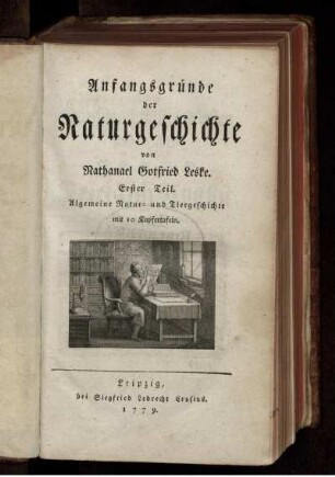 1: Anfangsgründe der Naturgeschichte. Erster Theil