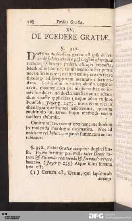 XV. De Foedere Gratiæ.