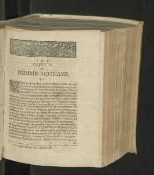 Caput I. De nummis gothanis.