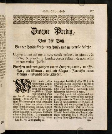 177-190, Zweyte Predig von der Buß