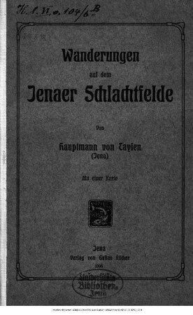 Wanderungen auf dem Jenaer Schlachtfelde