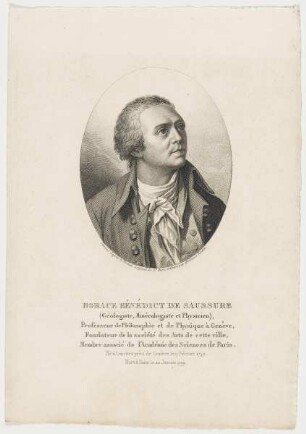 Bildnis des Horace Bénédict de Saussure