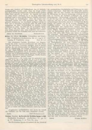 131-132 [Rezension] Kaajan, Hendrik, De Pro-Acta der Dordtsche Synode in 1618