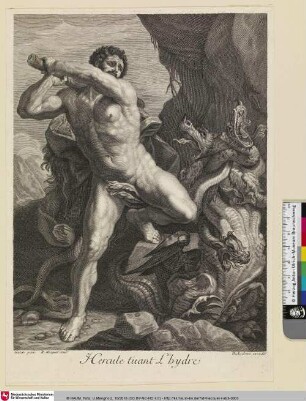 Hercule tuant L'Hydre; [Herkules und Hydra]