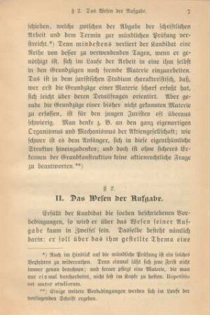 II. Das Wesen der Aufgabe.