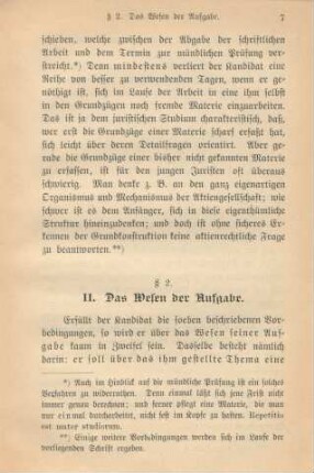 II. Das Wesen der Aufgabe.