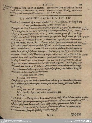 De Moribus Exercitus Tit. LIV.