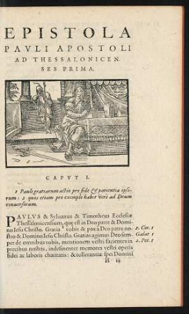 Epistola Pauli Apostoli Ad Thessalonicenses Prima.