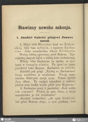 Stawizny nowoho zakonja