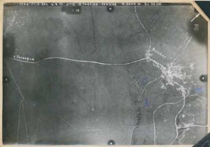 Foto der Stellungen bei Oulches-la-Vallée-Foulon (Luftbild)