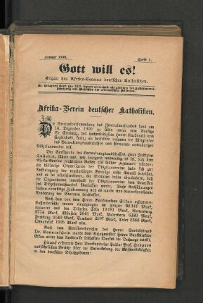 Januar 1906, Heft 1