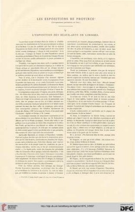5: Les expositions de province : l'exposition des Beaux-Arts de Limoges