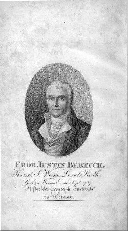 Friedrich Iustin Bertuch : [Kupferstichportrait]