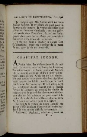 Chapitre Second.