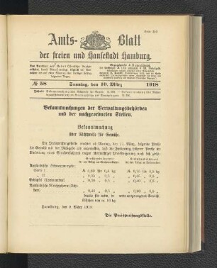 No. 58, 10. März 1918