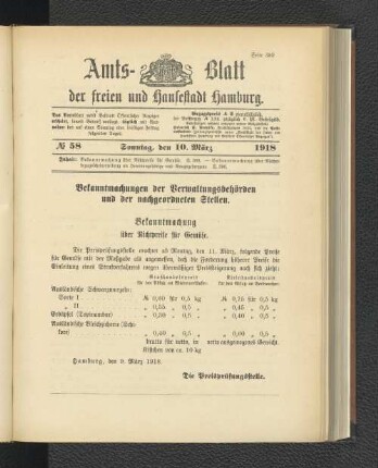 No. 58, 10. März 1918