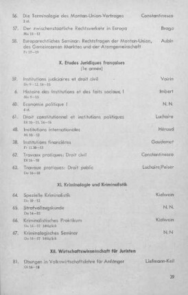 Studium des französischen Rechtes