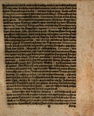 Manifest oder Eine Erklärung deß jetzigen Parlaments in Engeland