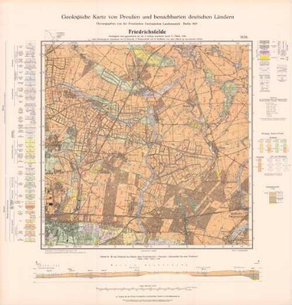 [Neue Nr. 3447]: Friedrichsfelde : geologische Karte