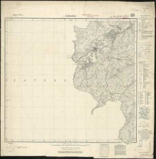 Meßtischblatt 3238 u. 3290 : Lehesten, 1929 : Lehesten. - Hrsg. 1905, bericht. 1929. - 1:25000. - [Berlin]: Reichsamt für Landesaufnahme, 1929. - 1 Kt.