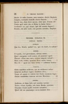 Moeris. Ecloga IX.