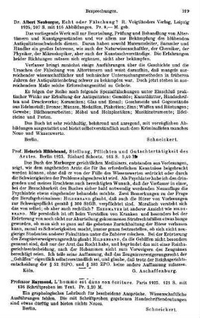 319, Raymond. L'homme est dans son écriture. 1925