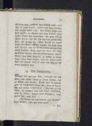 14. Die Langeweile.