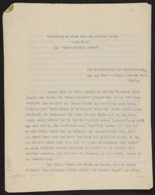 Reden und Aufsätze: Goethes "West-östlicher Diwan"
