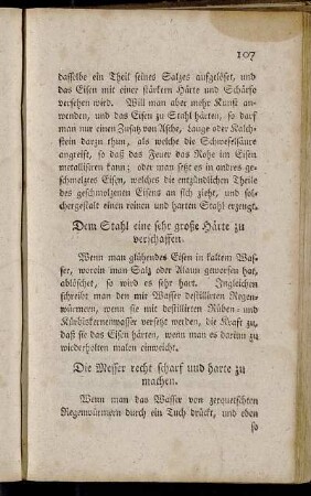 Die Messer recht scharf und harte zu machen. - Verschiedene Glasuren aus Bleyzubereitungen zu machen.