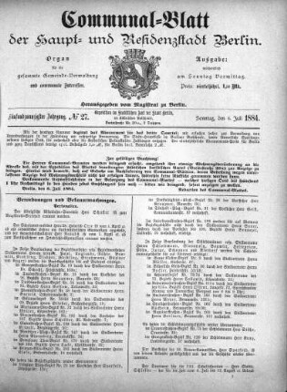 1884,27: No. 27, 6. Juli 1884