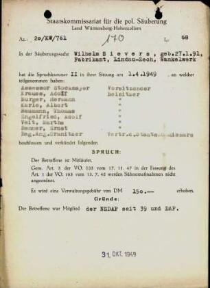 Sievers, Wilhelm
