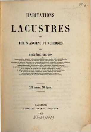 Mémoires et documents. 17. 1860