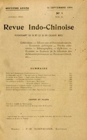 15. Septembre 1904. No. 5