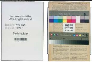 Entnazifizierung Max Steffens , geb. 10.02.1903 (Rechtsanwalt)