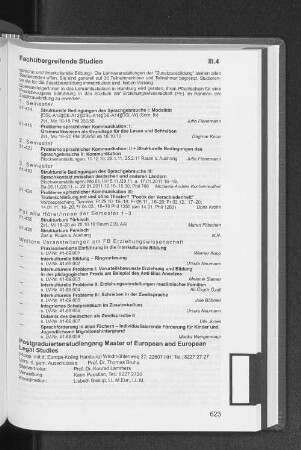 Postgraduiertenstudiengang Master of European and European Legal Studies
